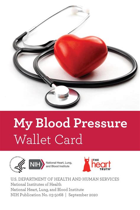 Blood Pressure Wallet Card 